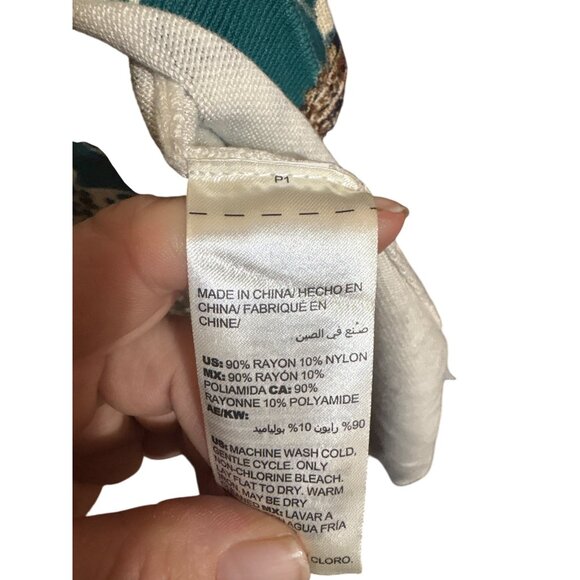 Chicos Womens Open Front Cardigan Jacket Size S Rayon/Nylon Animal Print Pattern - Picture 6 of 7